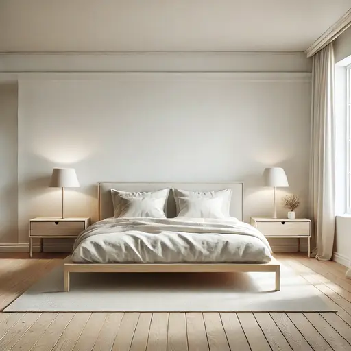 DALL·E 2025-03-24 17.47.29 - A Scandinavian-style master bedroom with a modern, minimalist design. The room features a light, neutral color palette with white or soft beige walls (1)